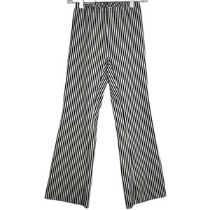 Revolve Bailey/44 Pinstripe Cropped Flare Pants Mid-Rise Stretch Women's Size XS